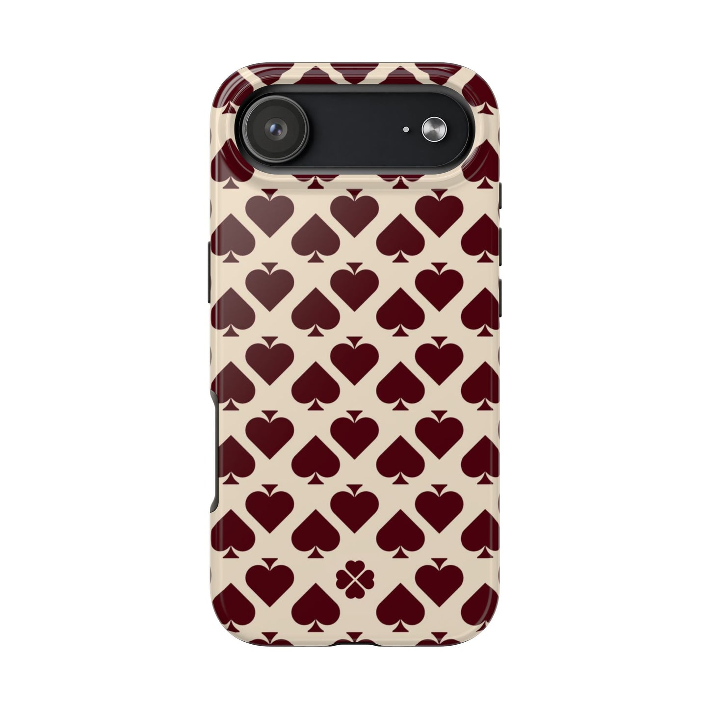 Maroon Spades Phone Case