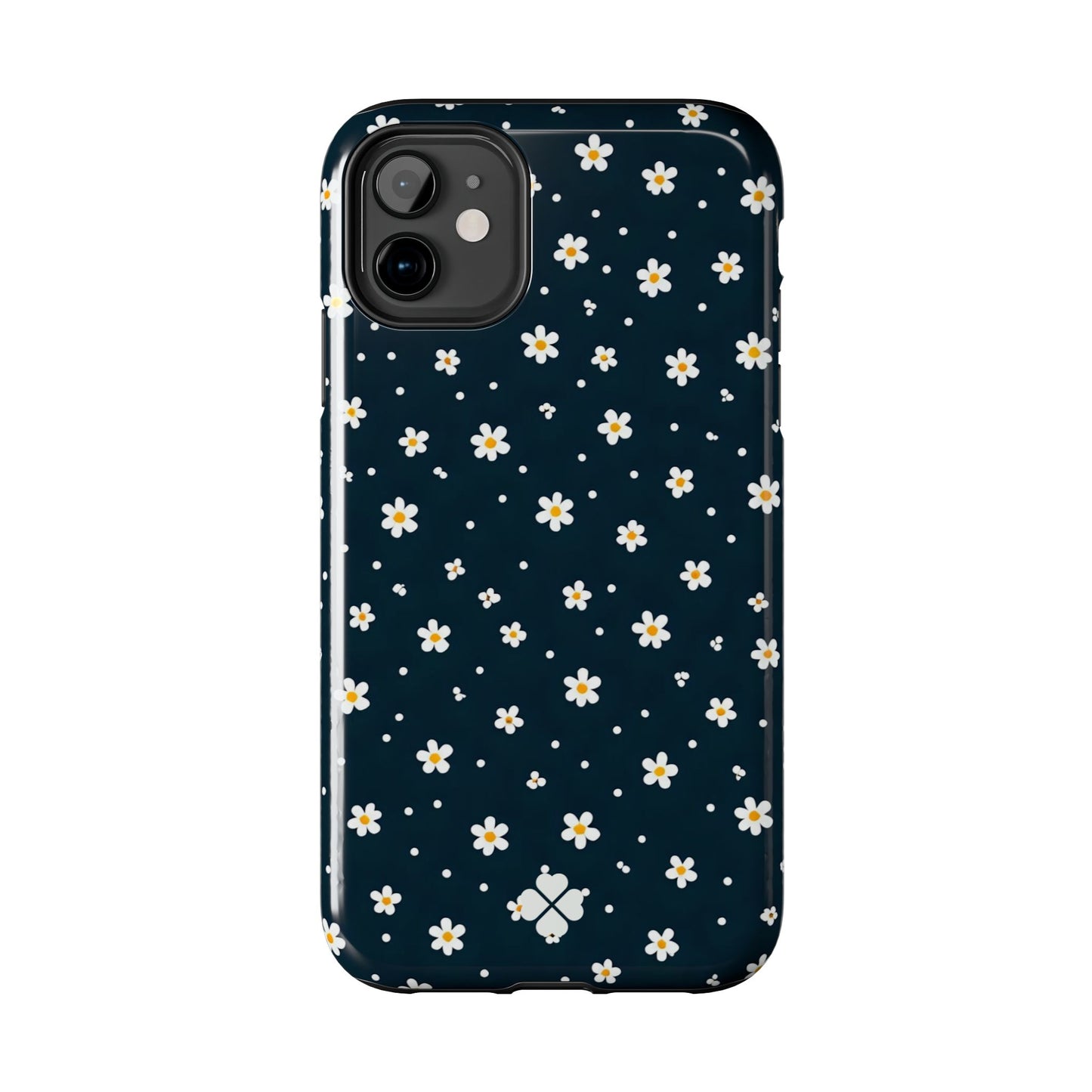 Navy Daisy Phone Case