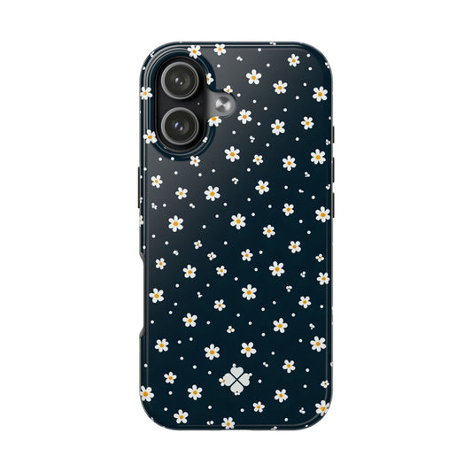 Navy Daisy Phone Case
