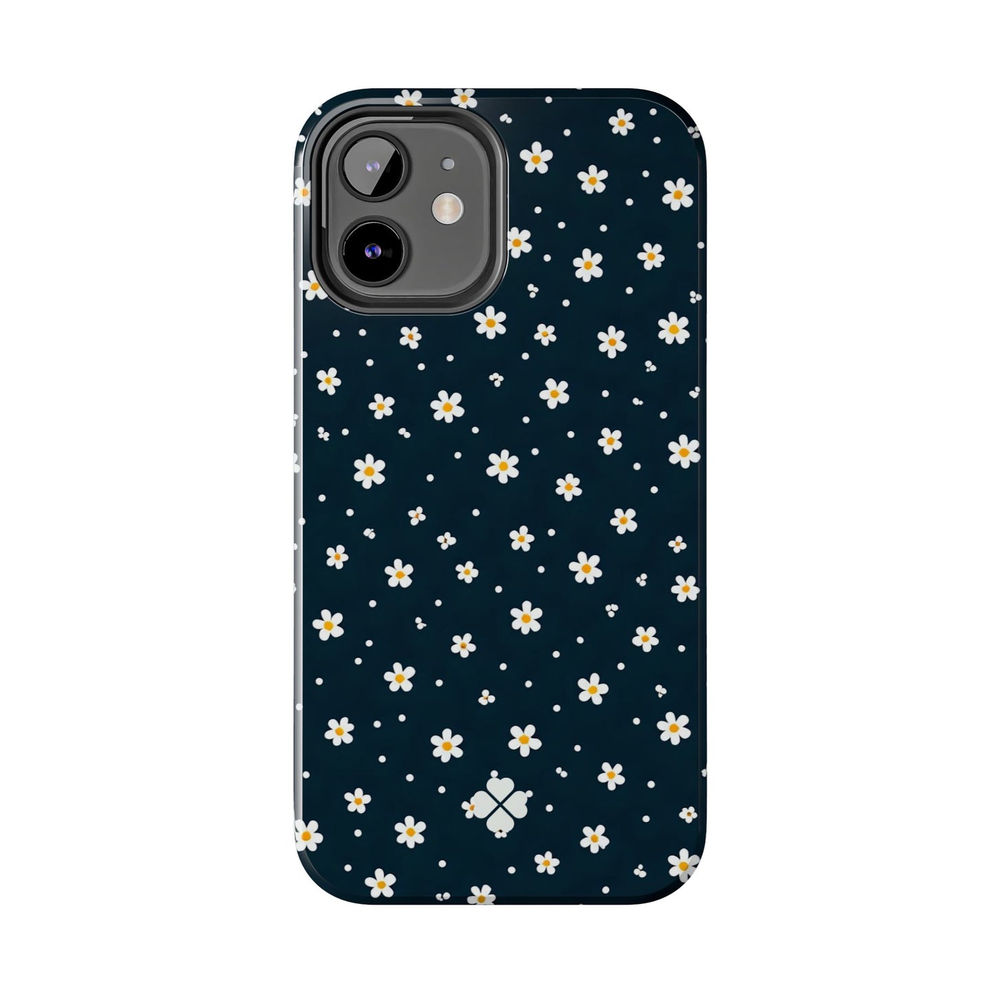 Navy Daisy Phone Case