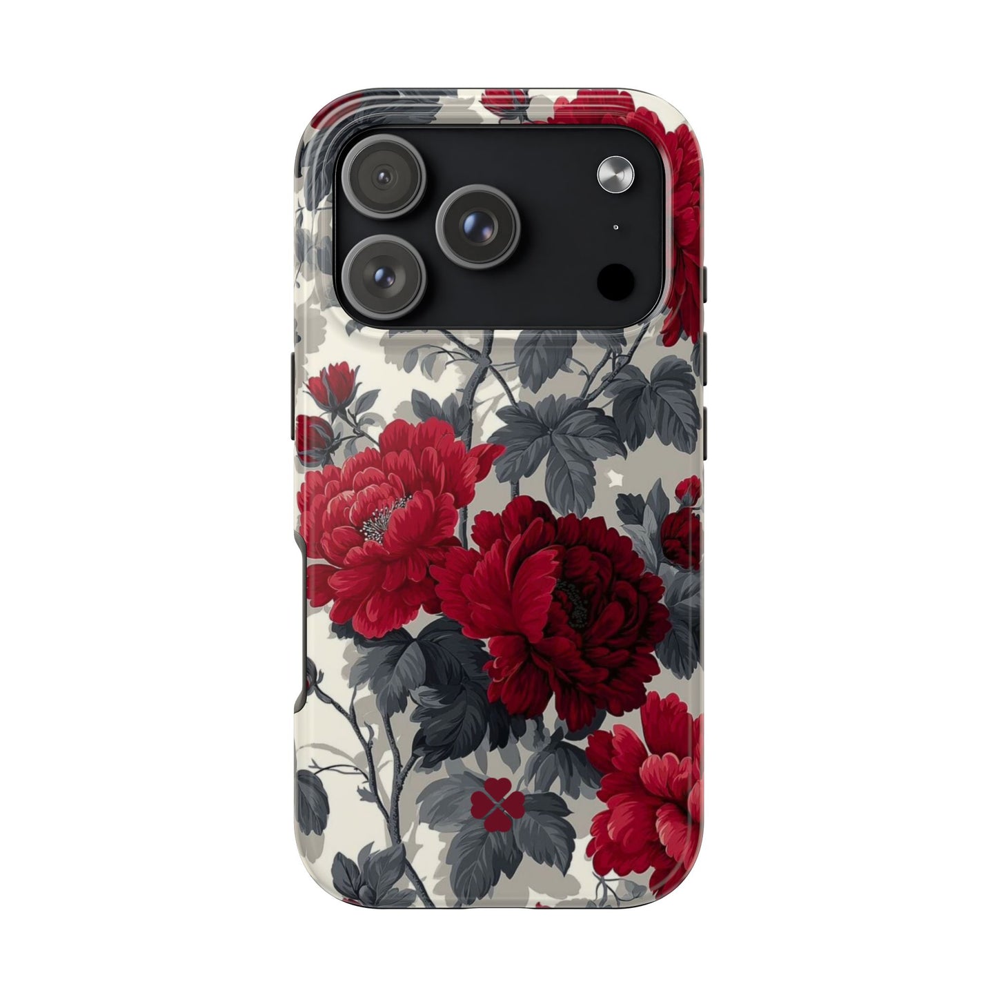Dark Red Florals Phone Case