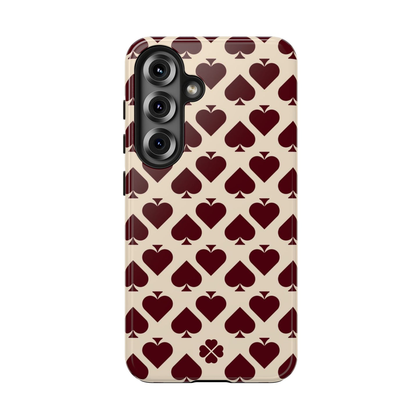 Maroon Spades Phone Case