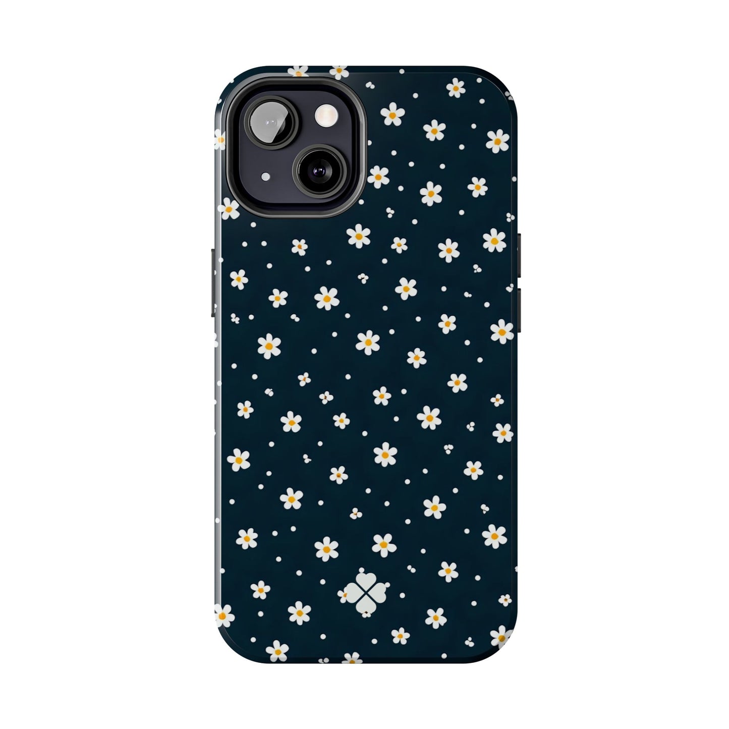 Navy Daisy Phone Case