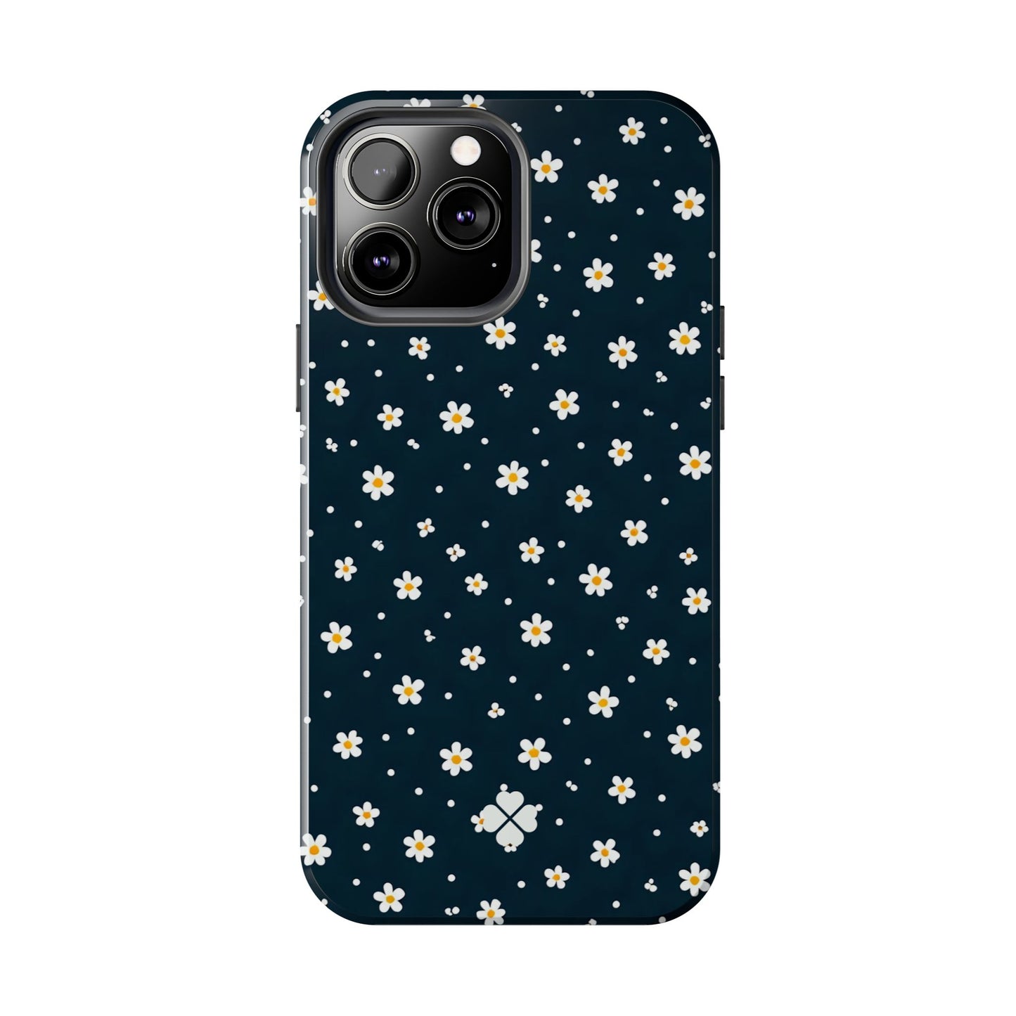 Navy Daisy Phone Case