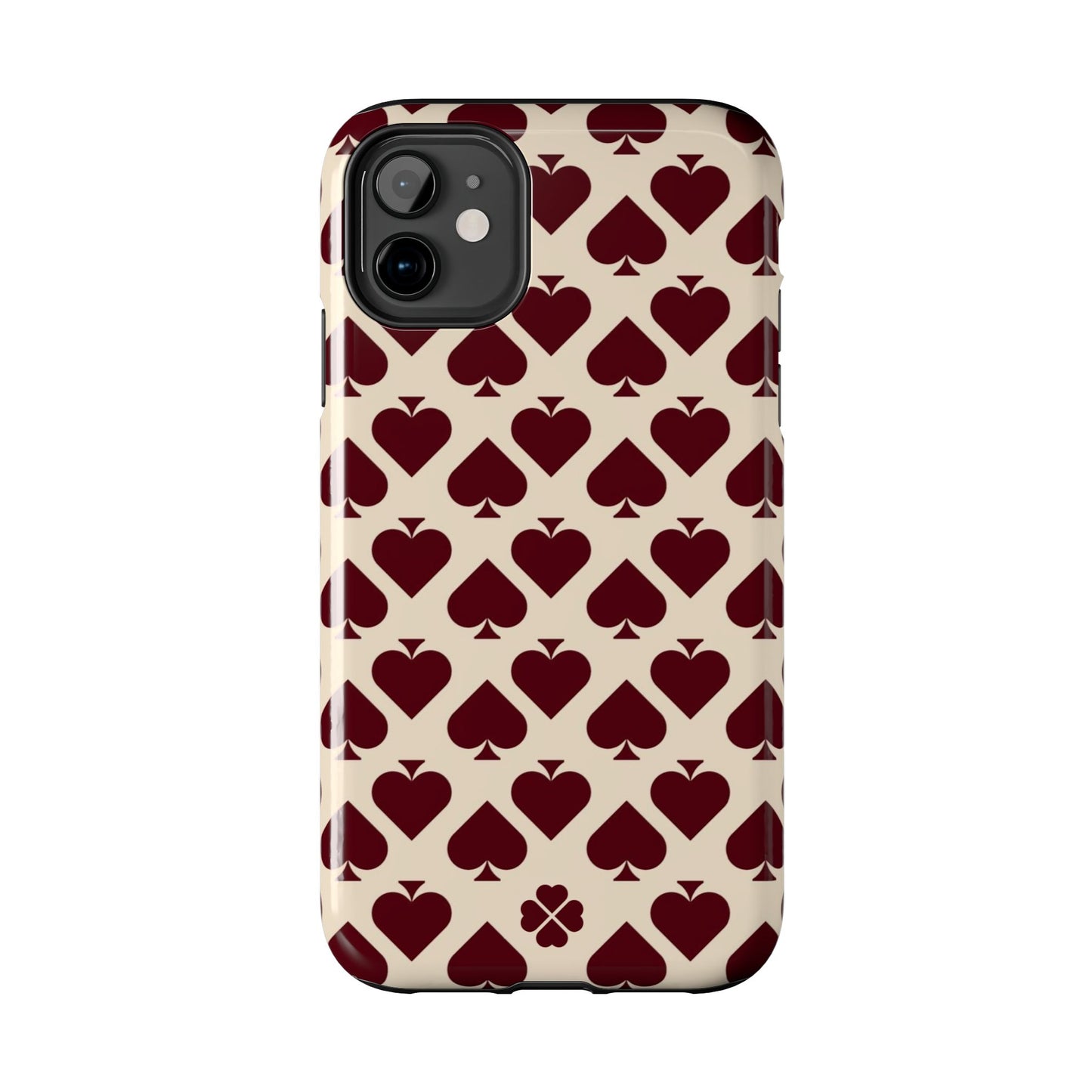 Maroon Spades Phone Case