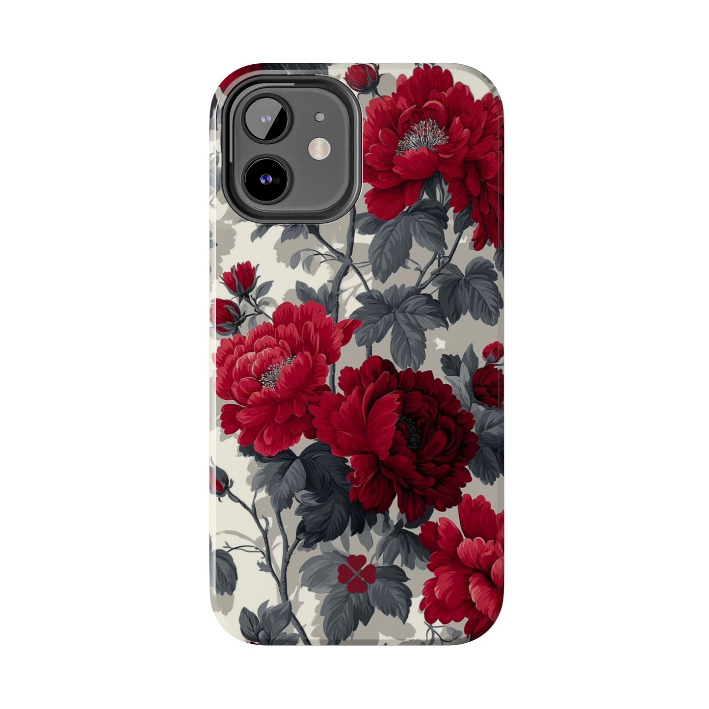 Dark Red Florals Phone Case