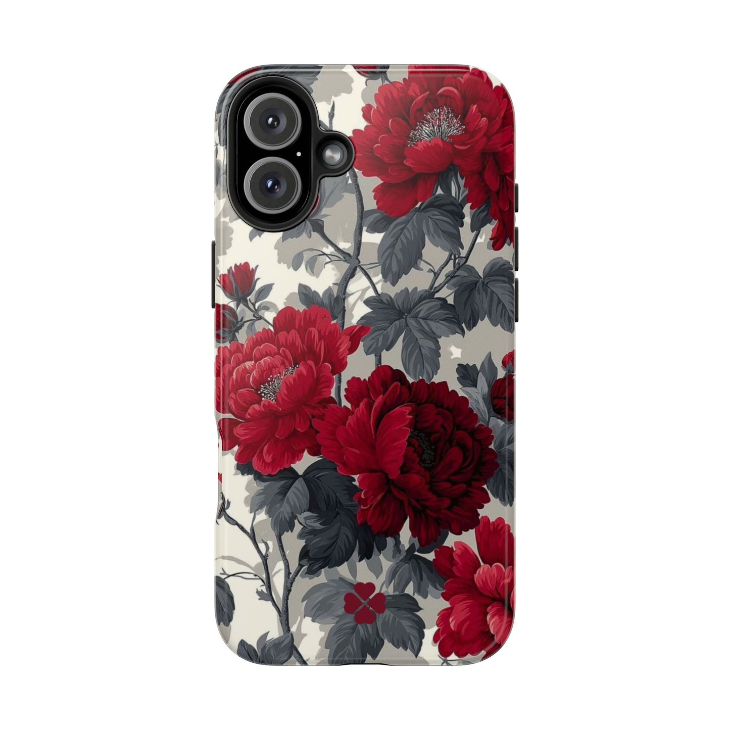 Dark Red Florals Phone Case