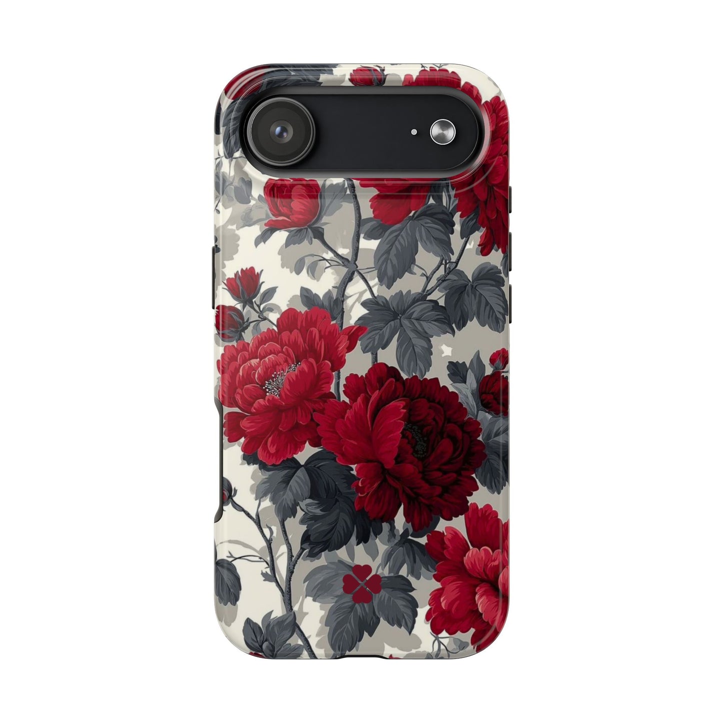 Dark Red Florals Phone Case