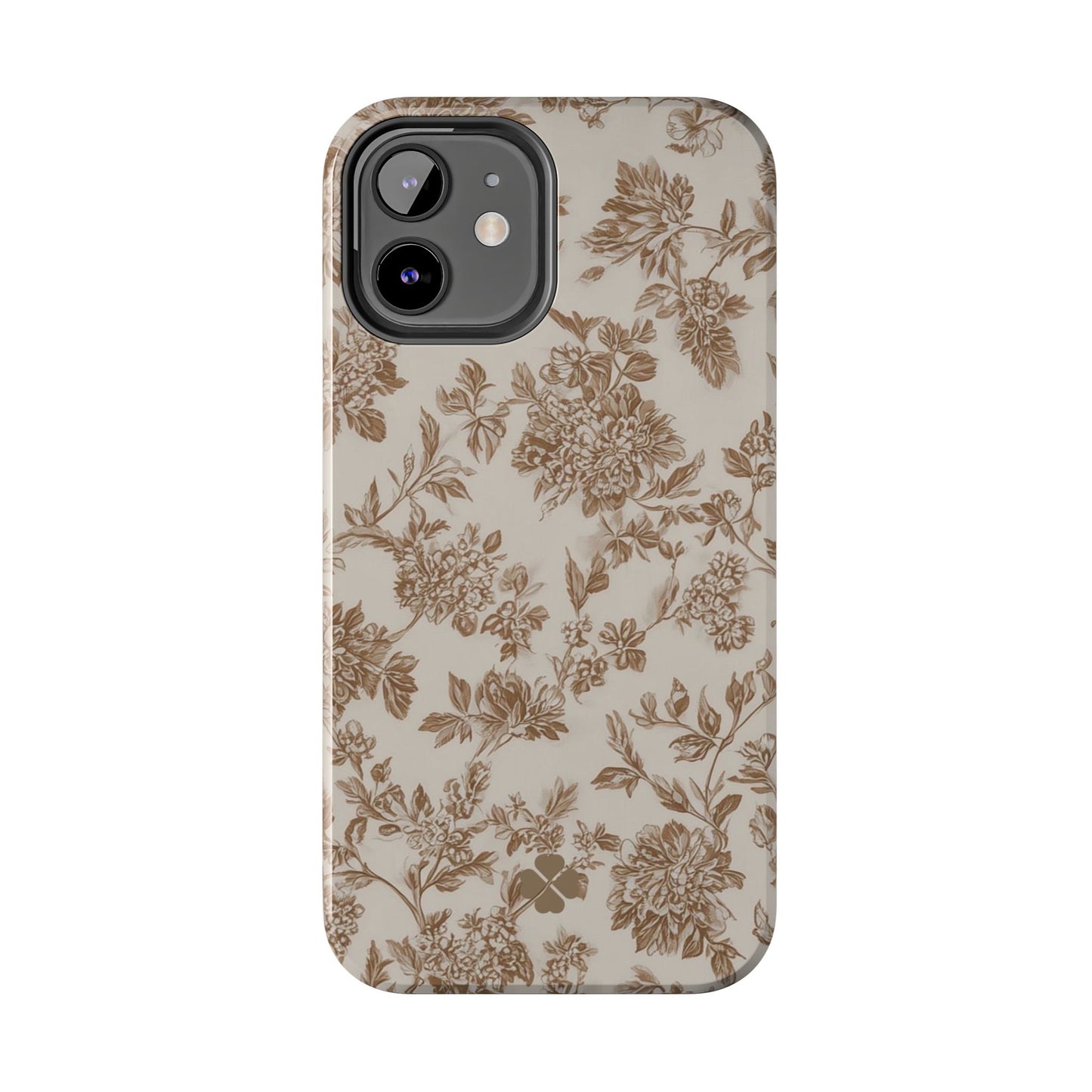 Beige Floral Phone Case