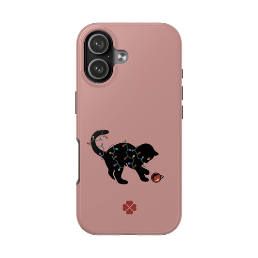 Kitty Christmas Lights Phone Case