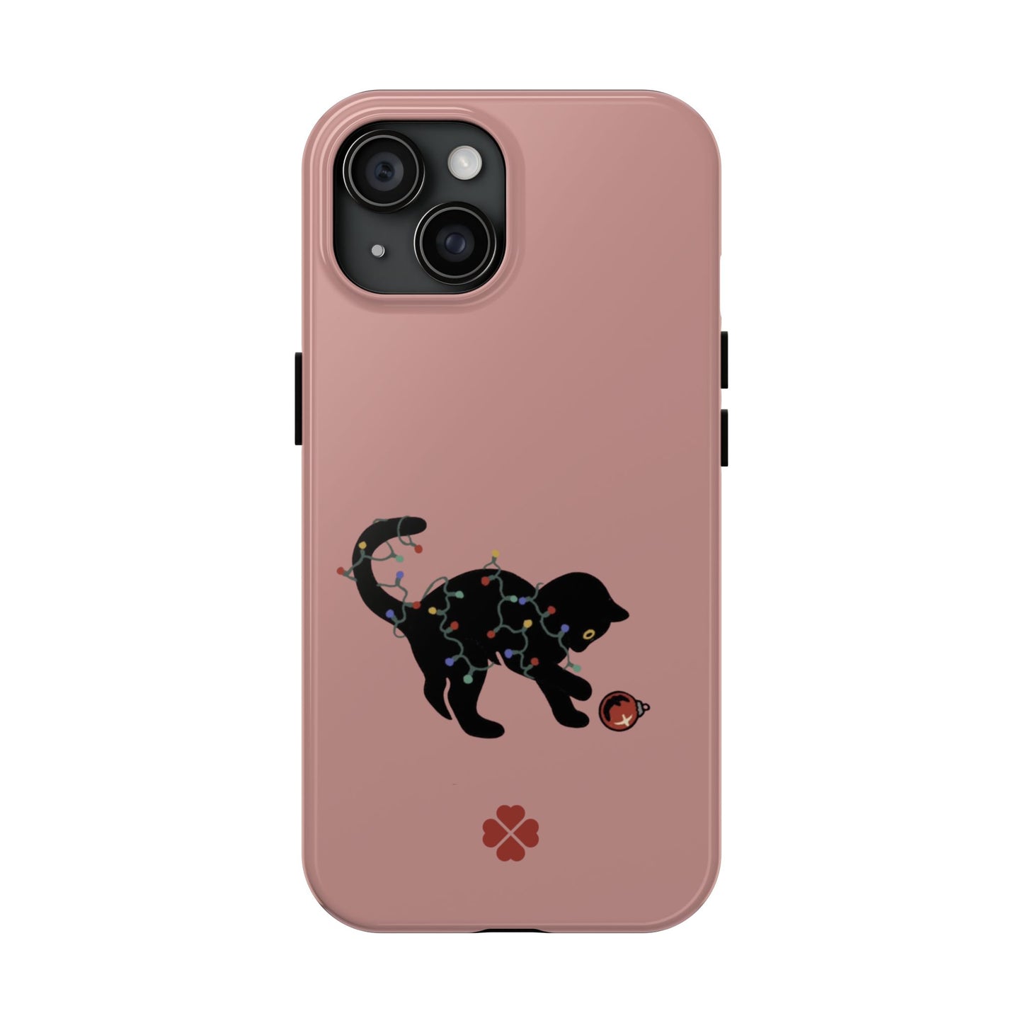 Kitty Christmas Lights Phone Case