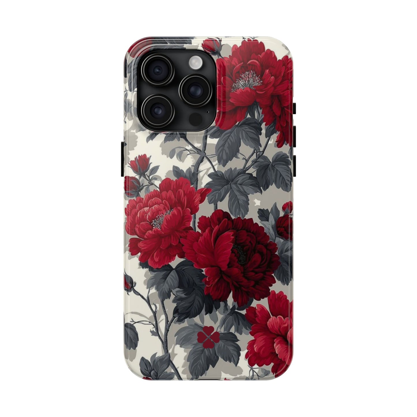 Dark Red Florals Phone Case