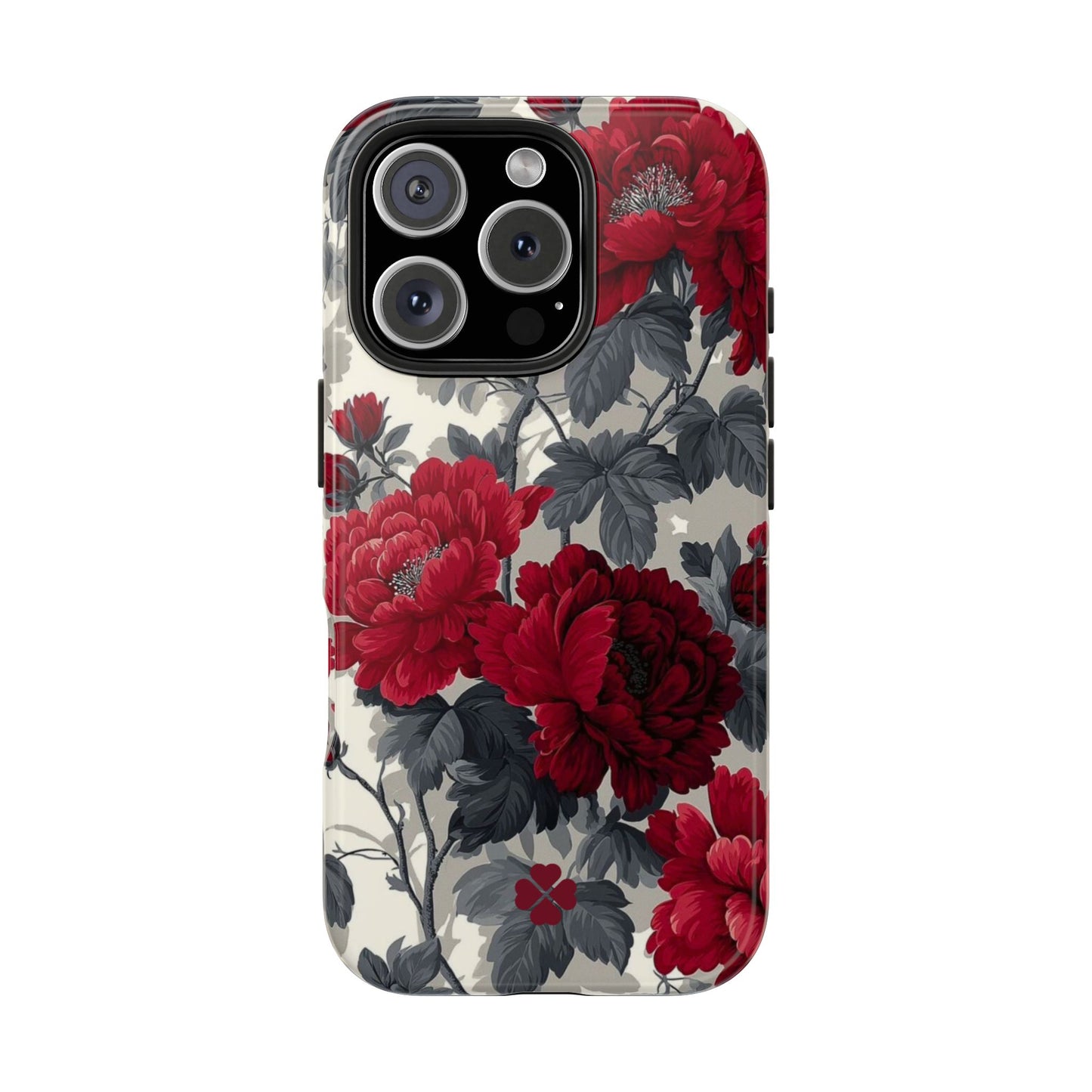 Dark Red Florals Phone Case