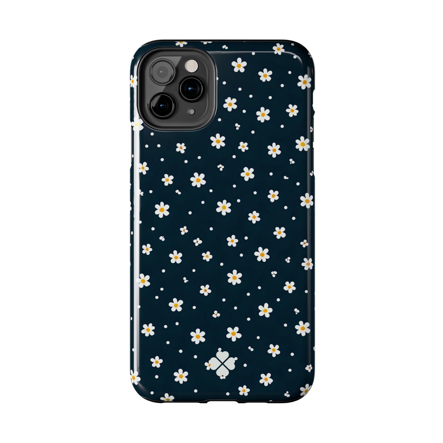 Navy Daisy Phone Case