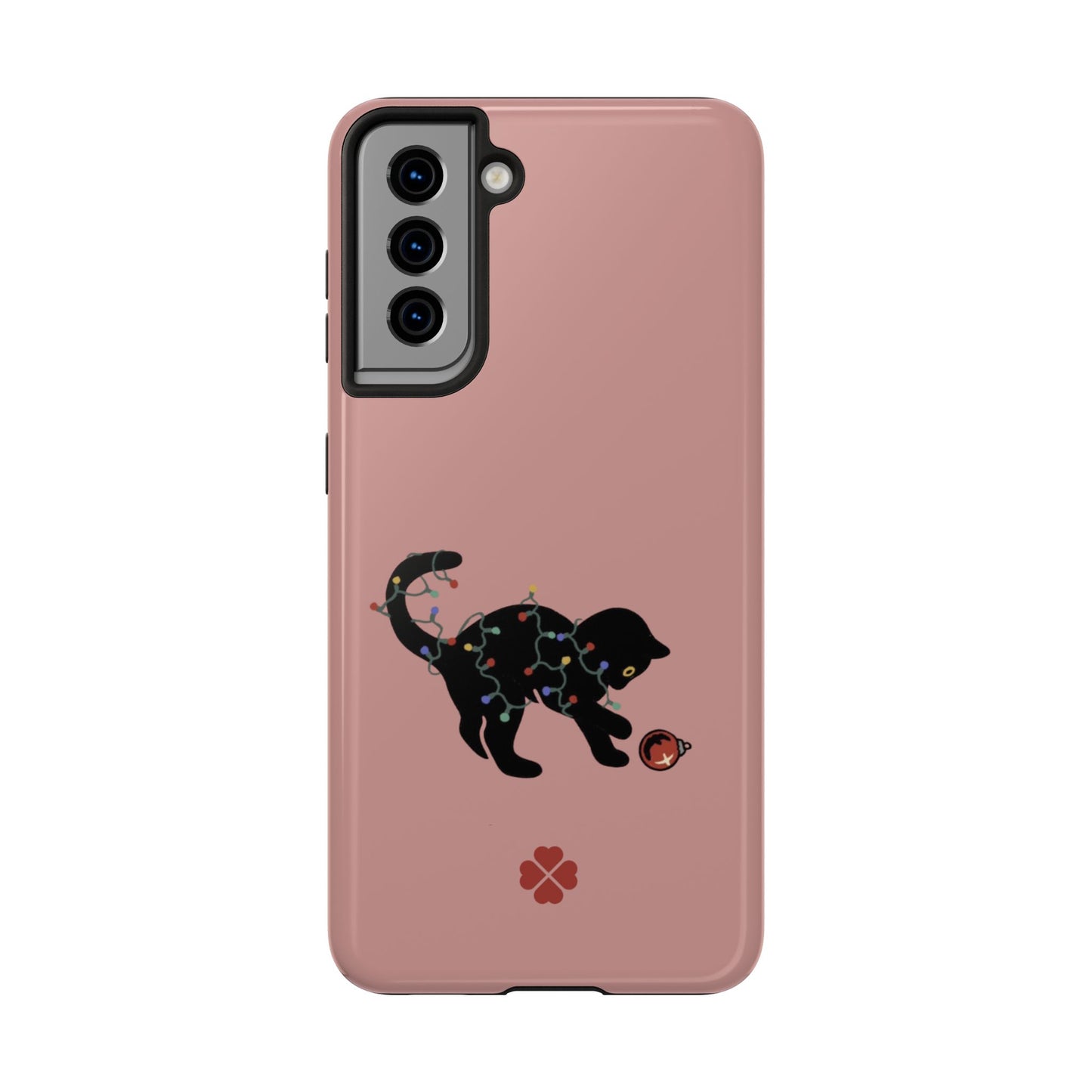 Kitty Christmas Lights Phone Case