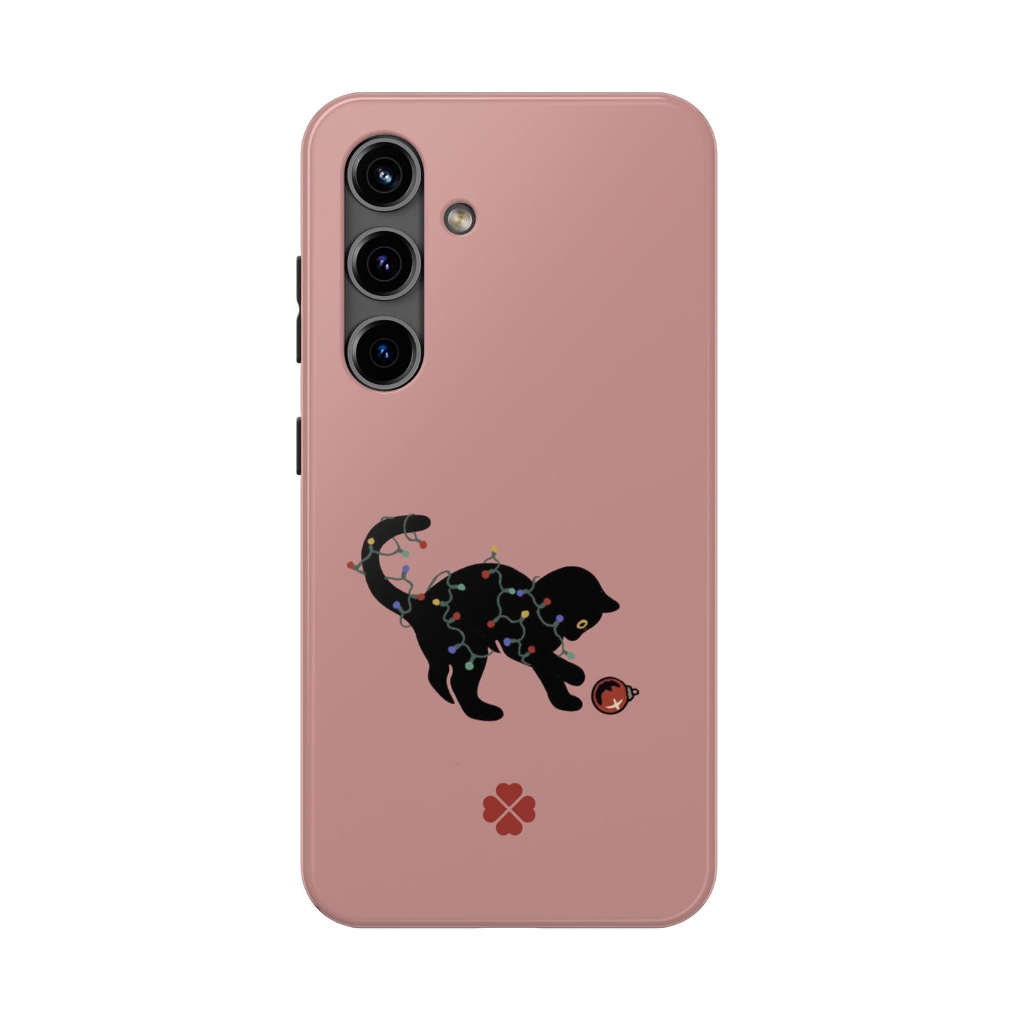 Kitty Christmas Lights Phone Case