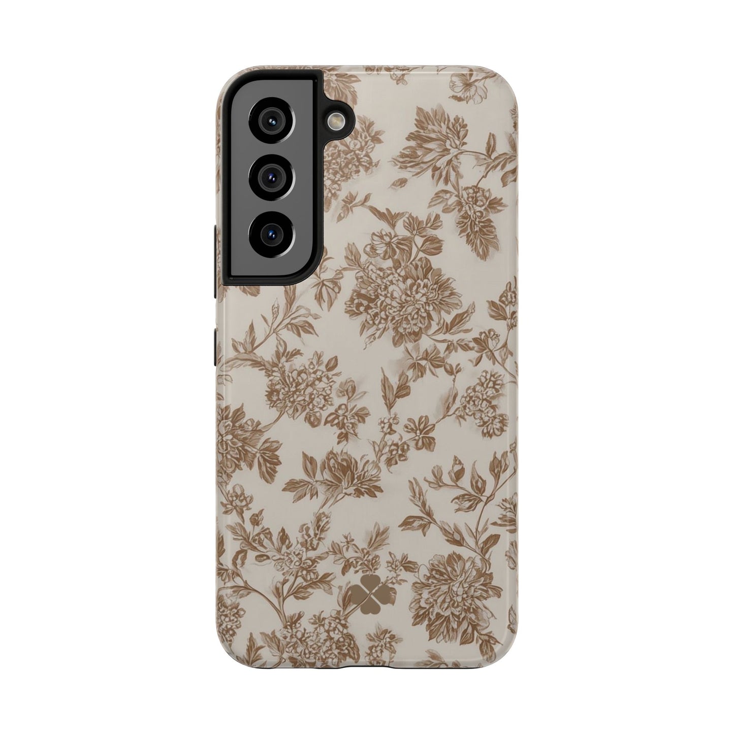Beige Floral Phone Case