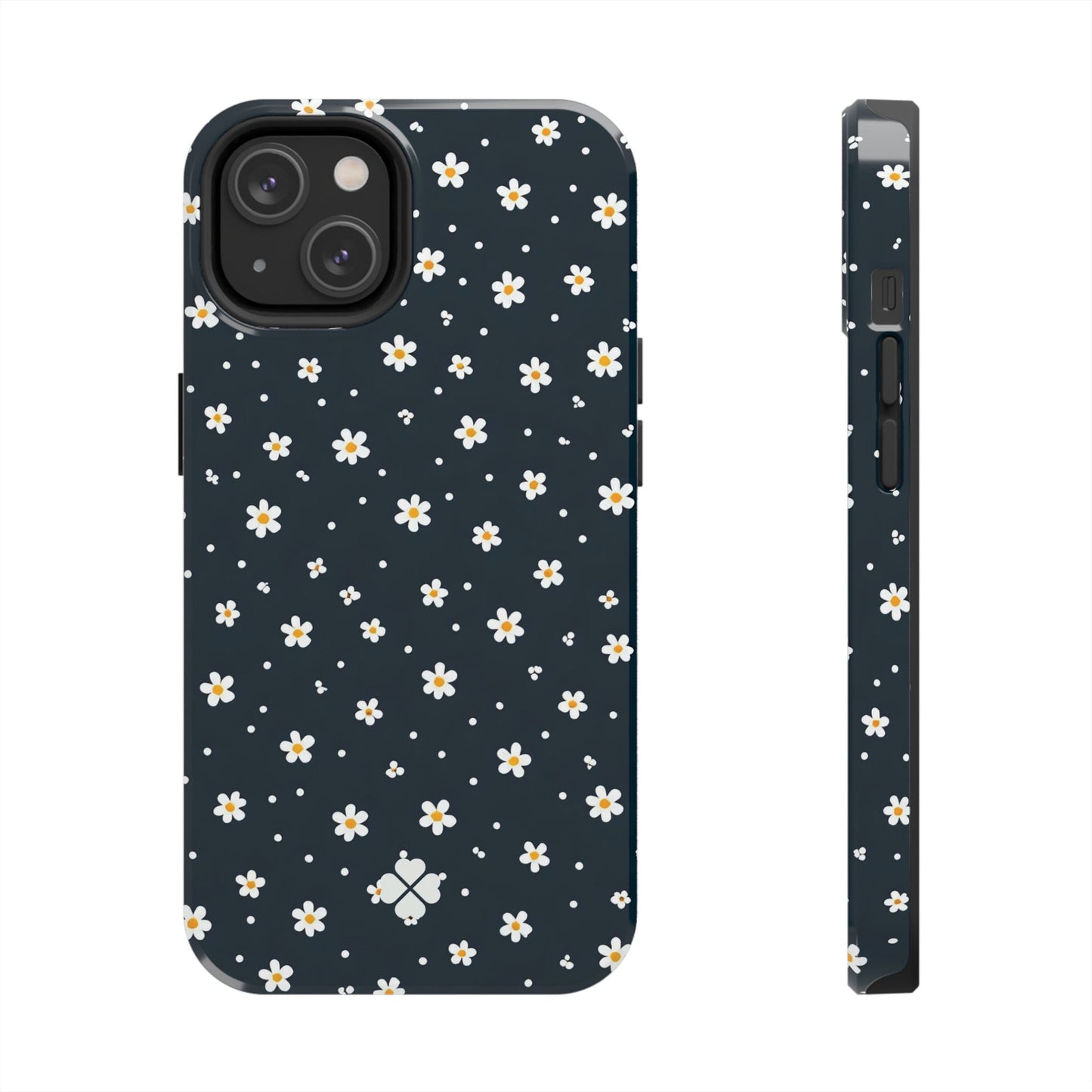 Navy Daisy Phone Case