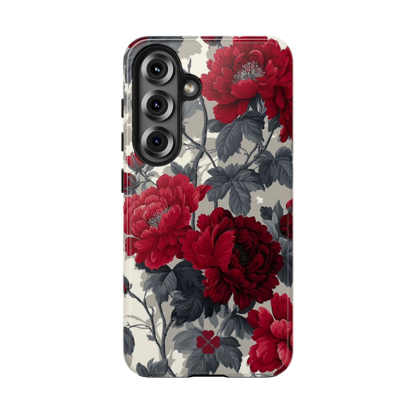 Dark Red Florals Phone Case