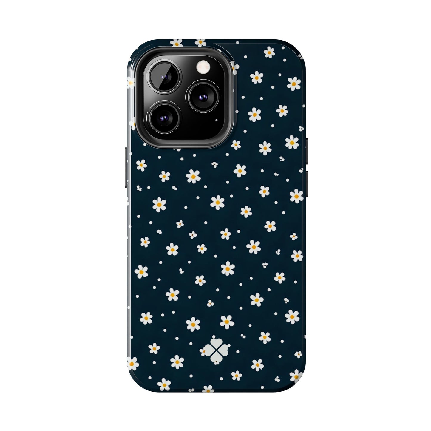 Navy Daisy Phone Case