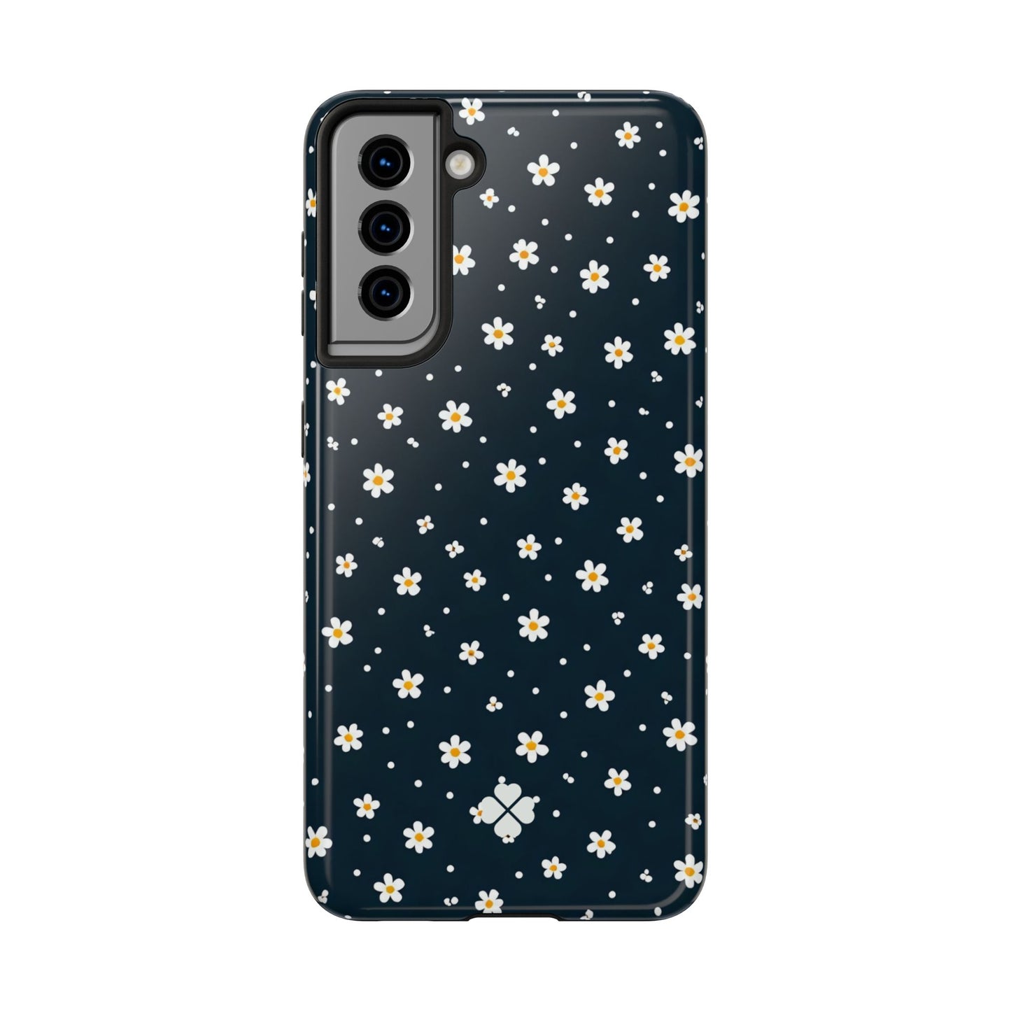 Navy Daisy Phone Case