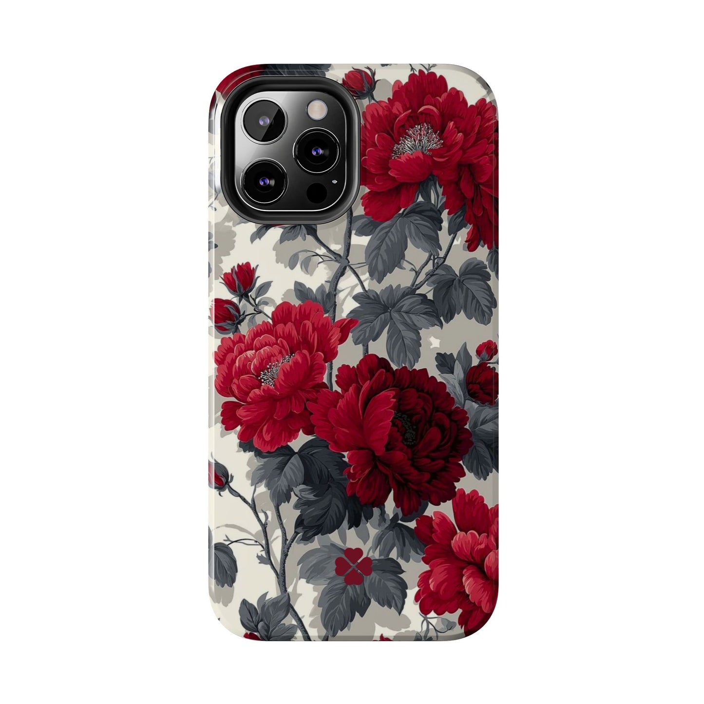 Dark Red Florals Phone Case