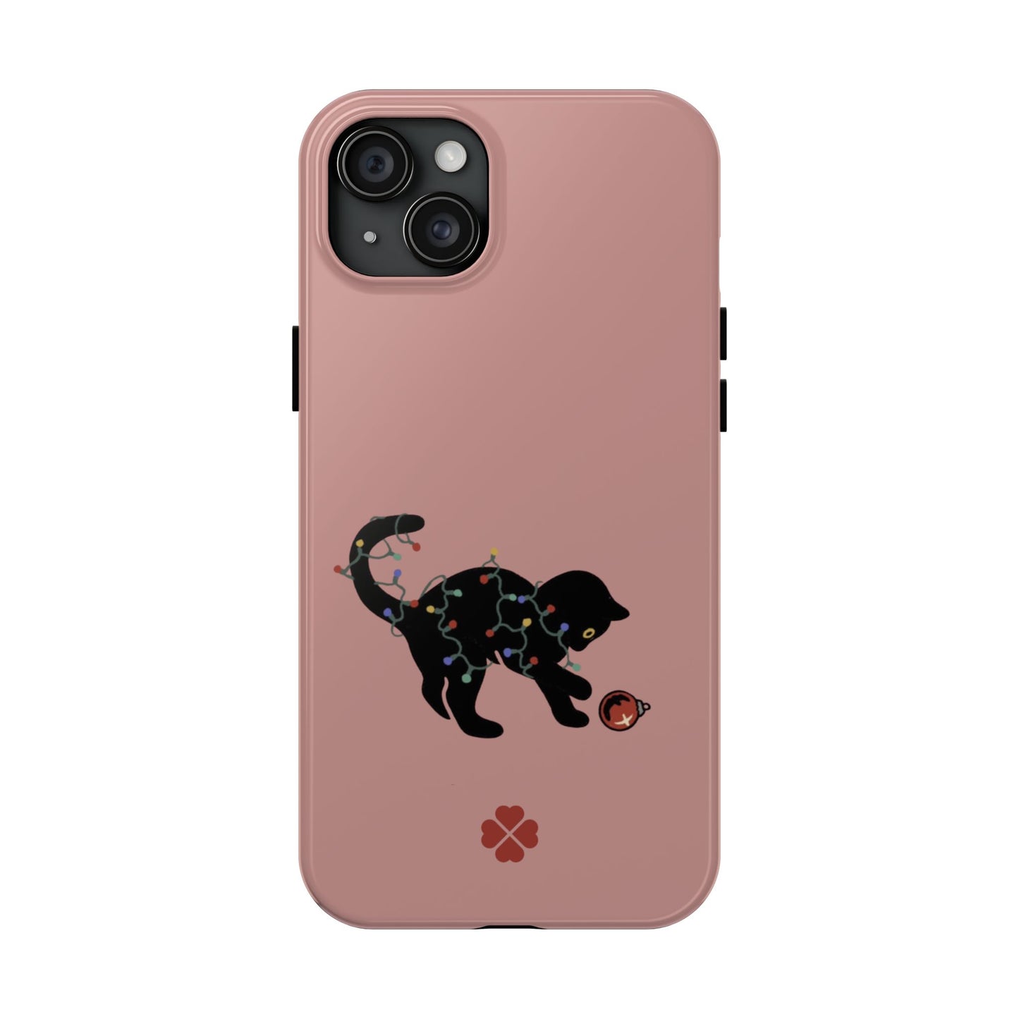 Kitty Christmas Lights Phone Case