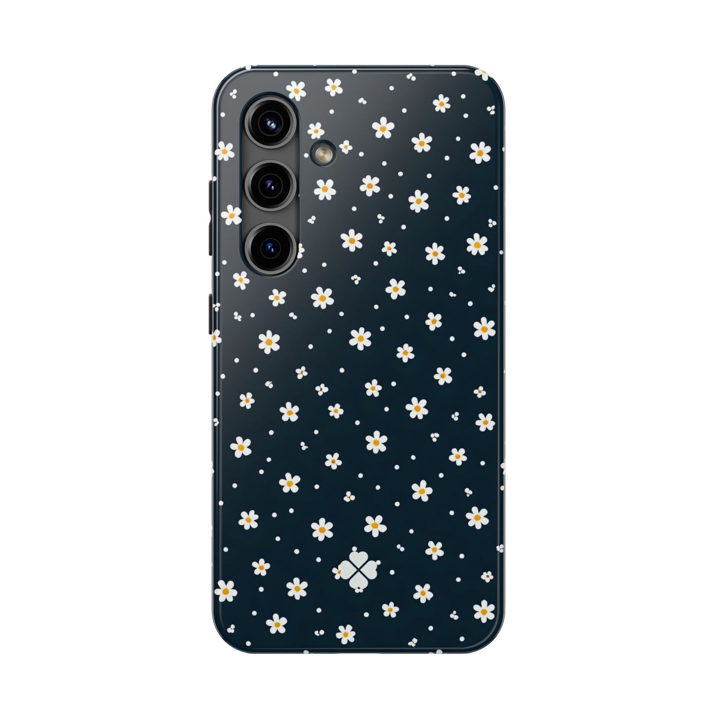 Navy Daisy Phone Case