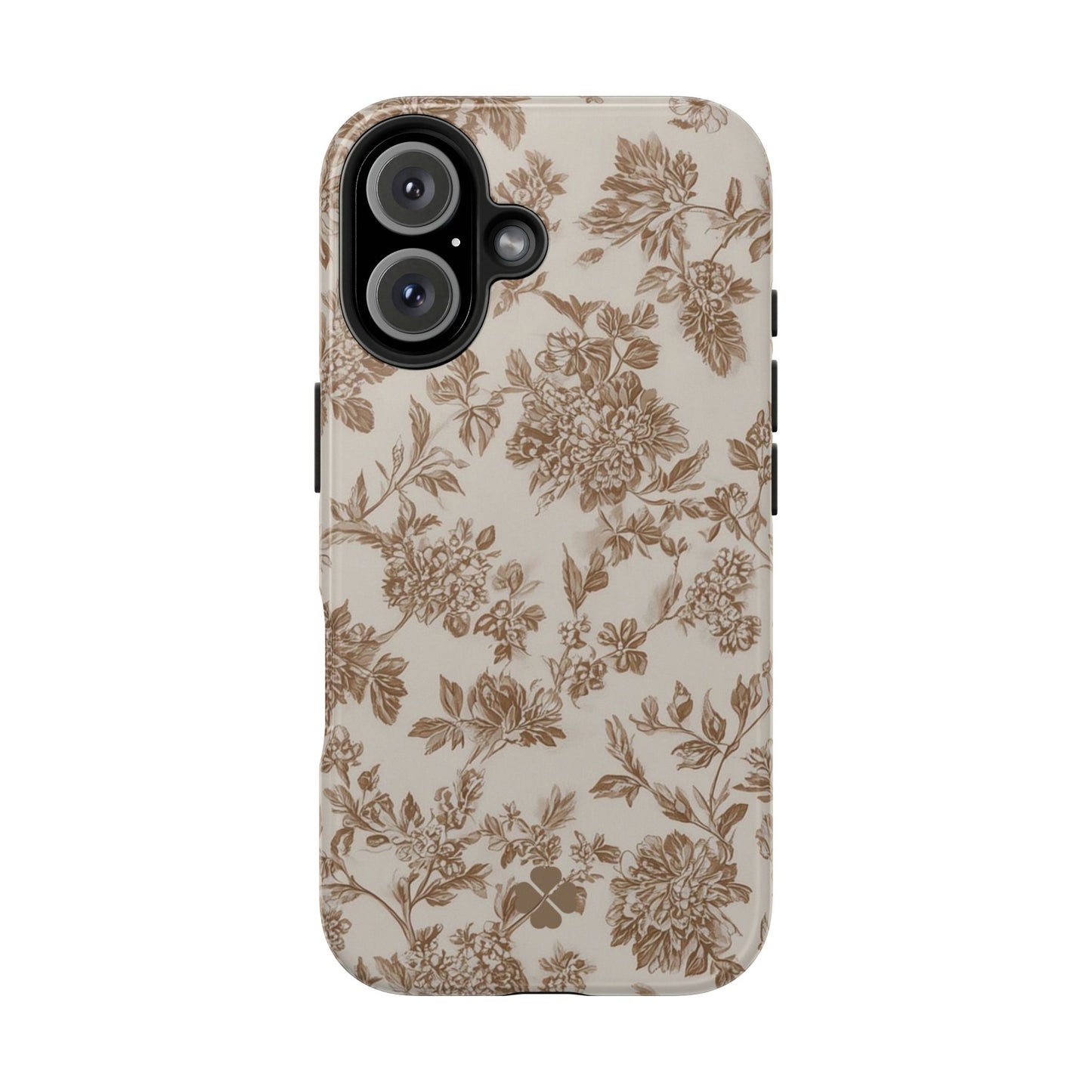 Beige Floral Phone Case