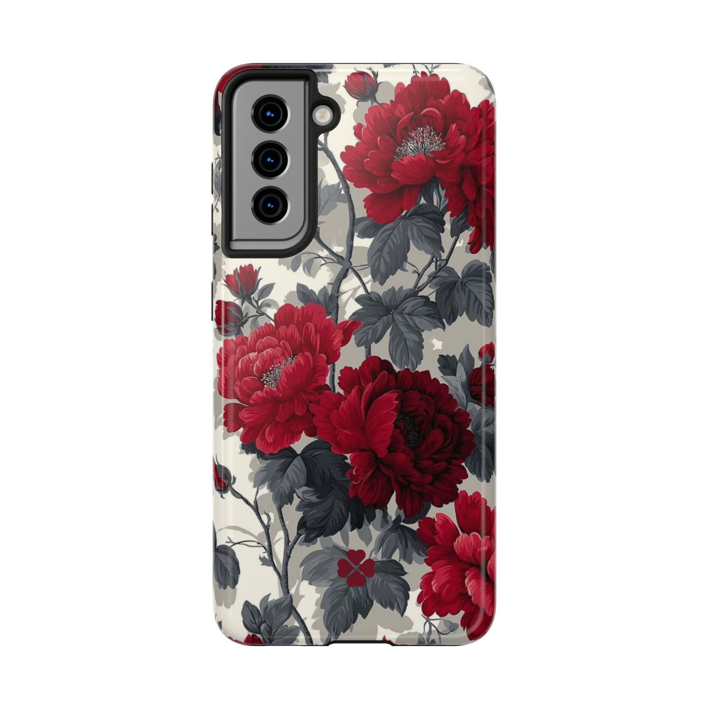Dark Red Florals Phone Case