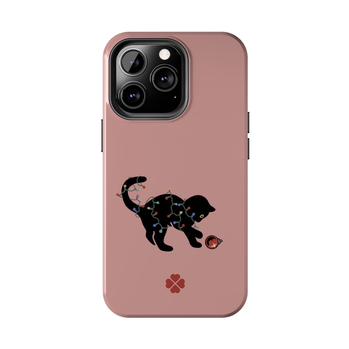Kitty Christmas Lights Phone Case