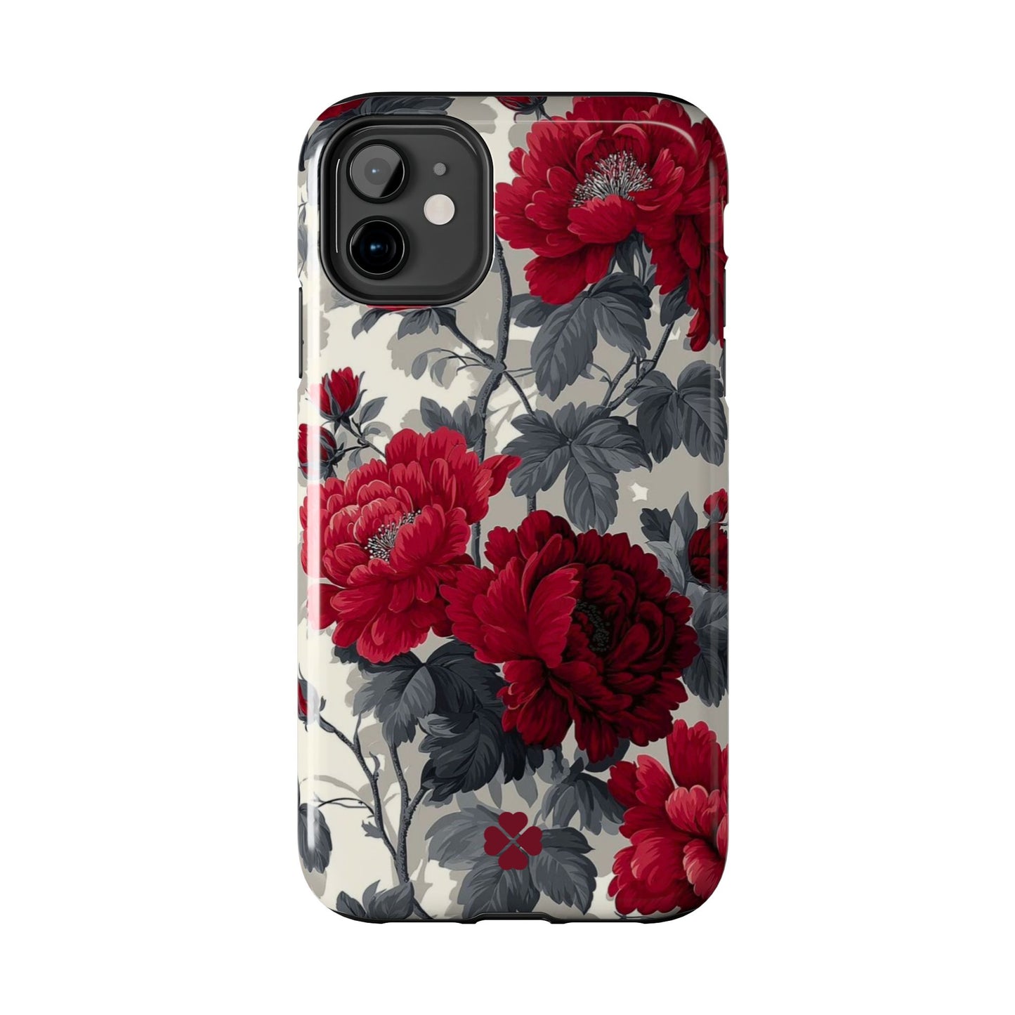 Dark Red Florals Phone Case