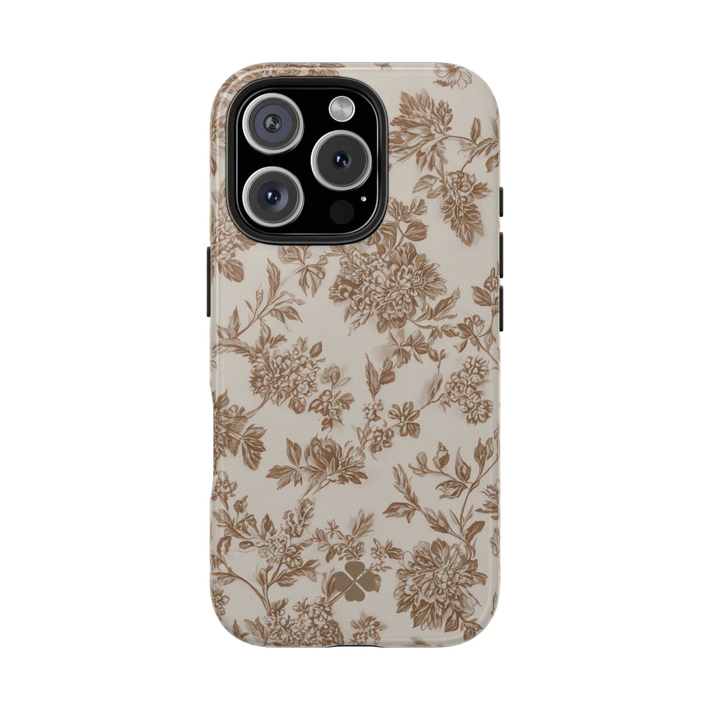 Beige Floral Phone Case