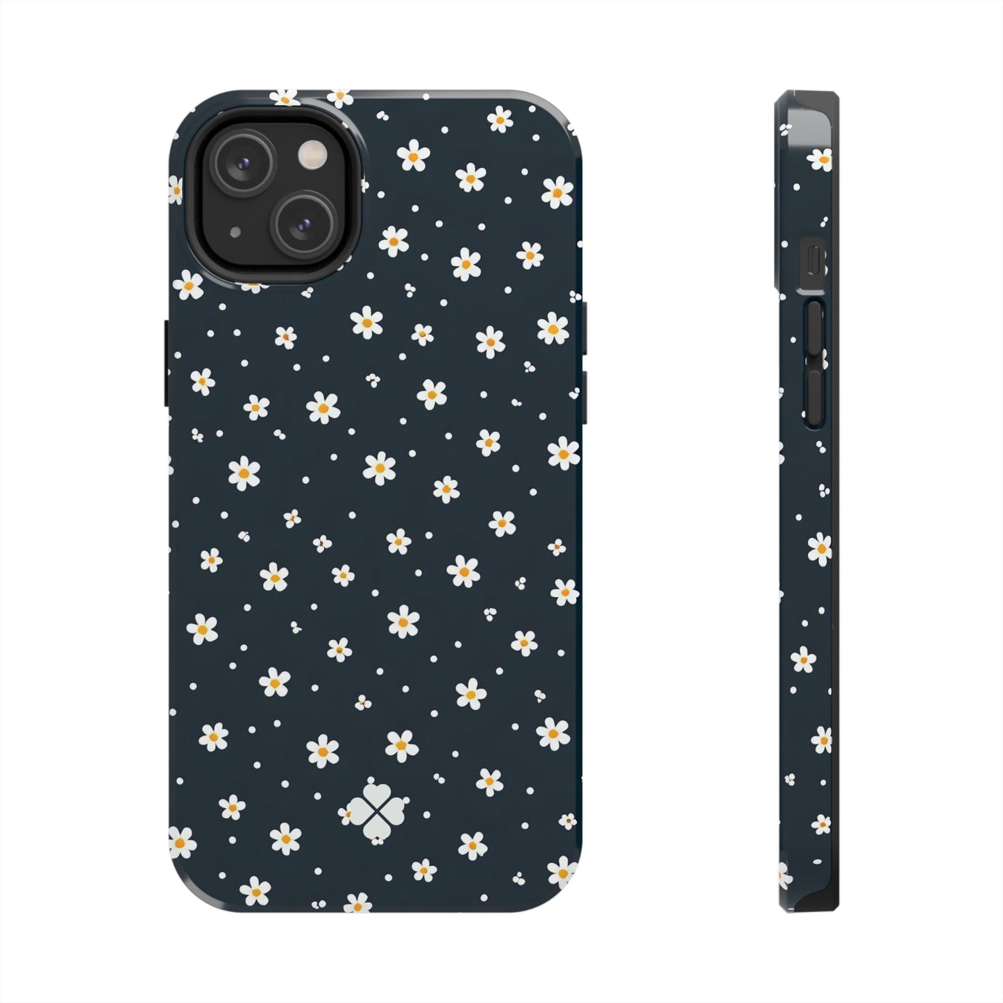 Navy Daisy Phone Case