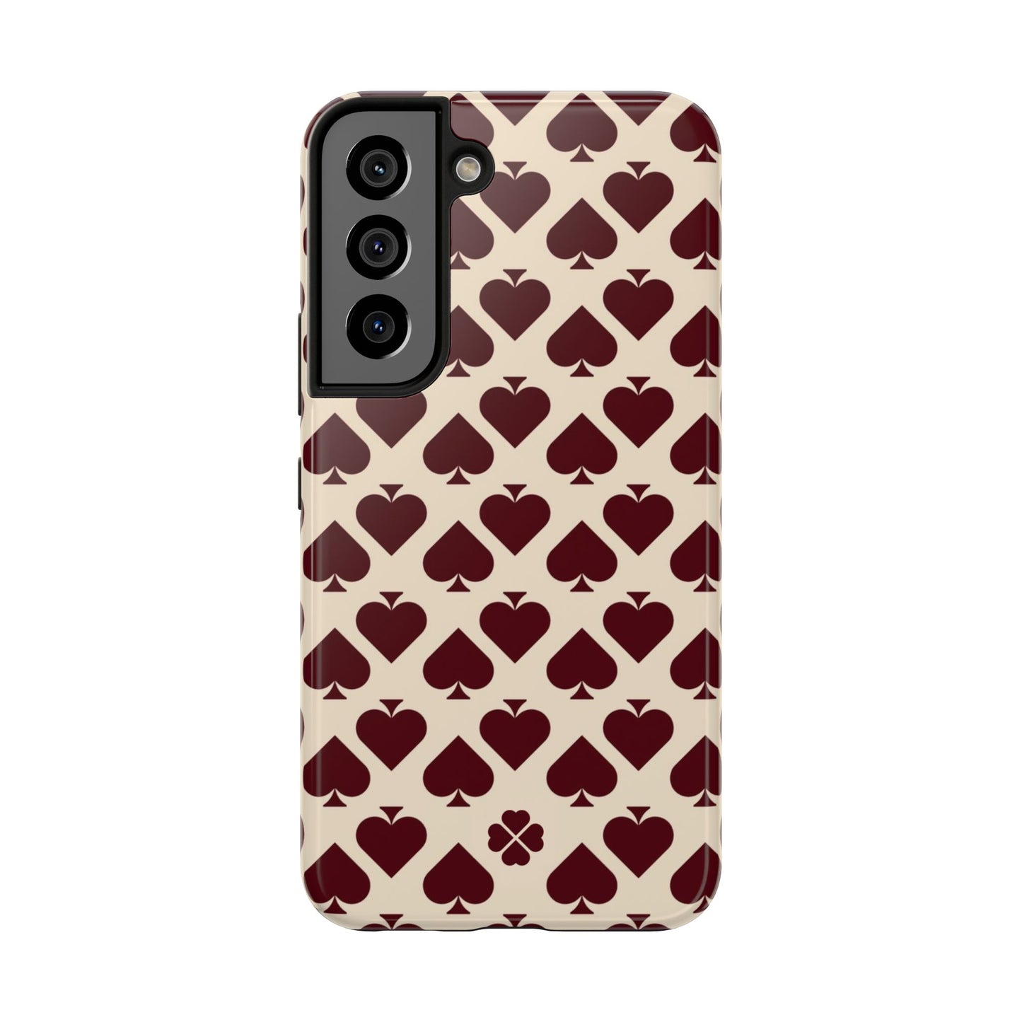 Maroon Spades Phone Case