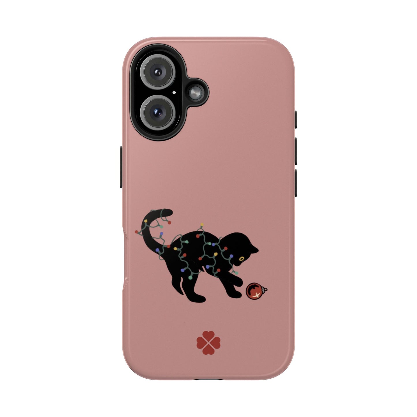 Kitty Christmas Lights Phone Case