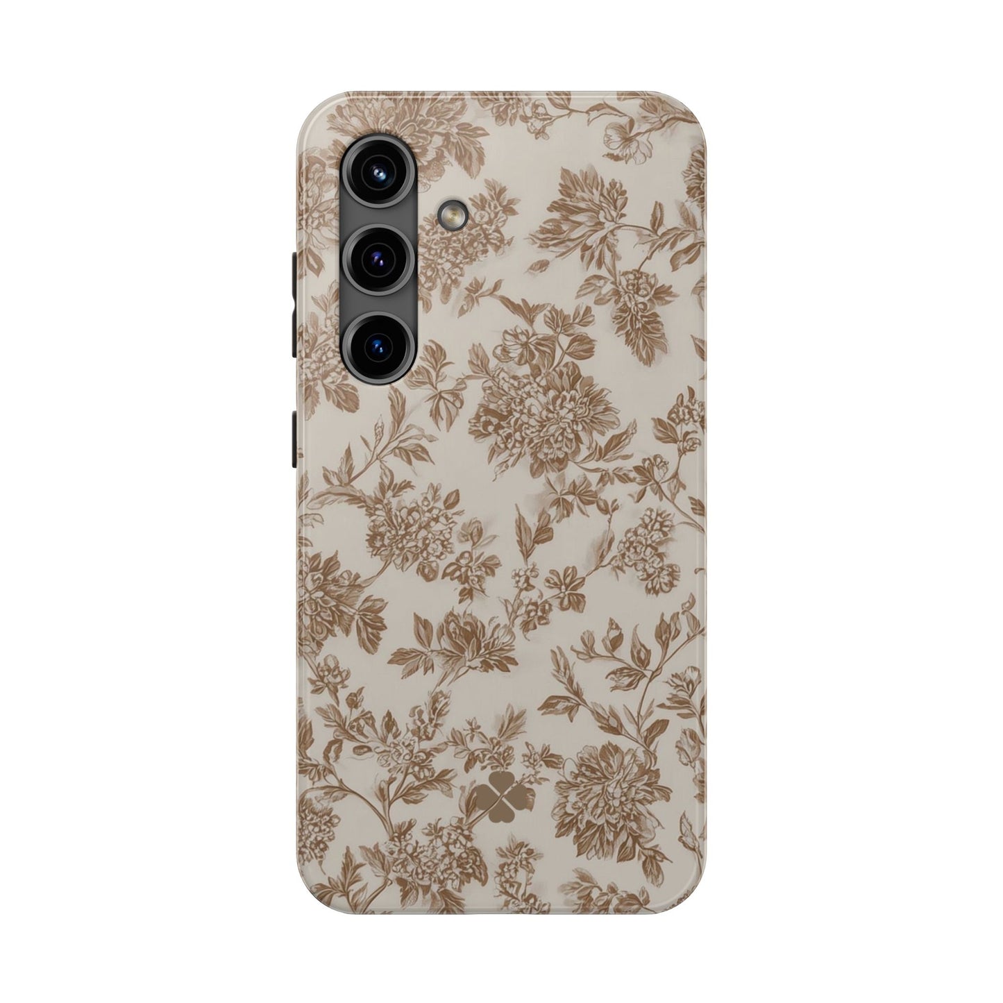 Beige Floral Phone Case