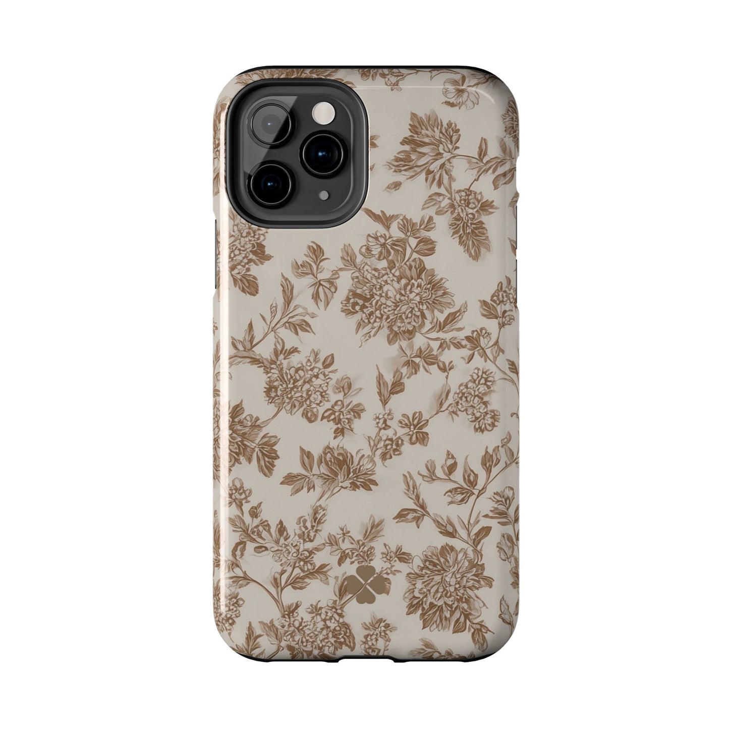 Beige Floral Phone Case