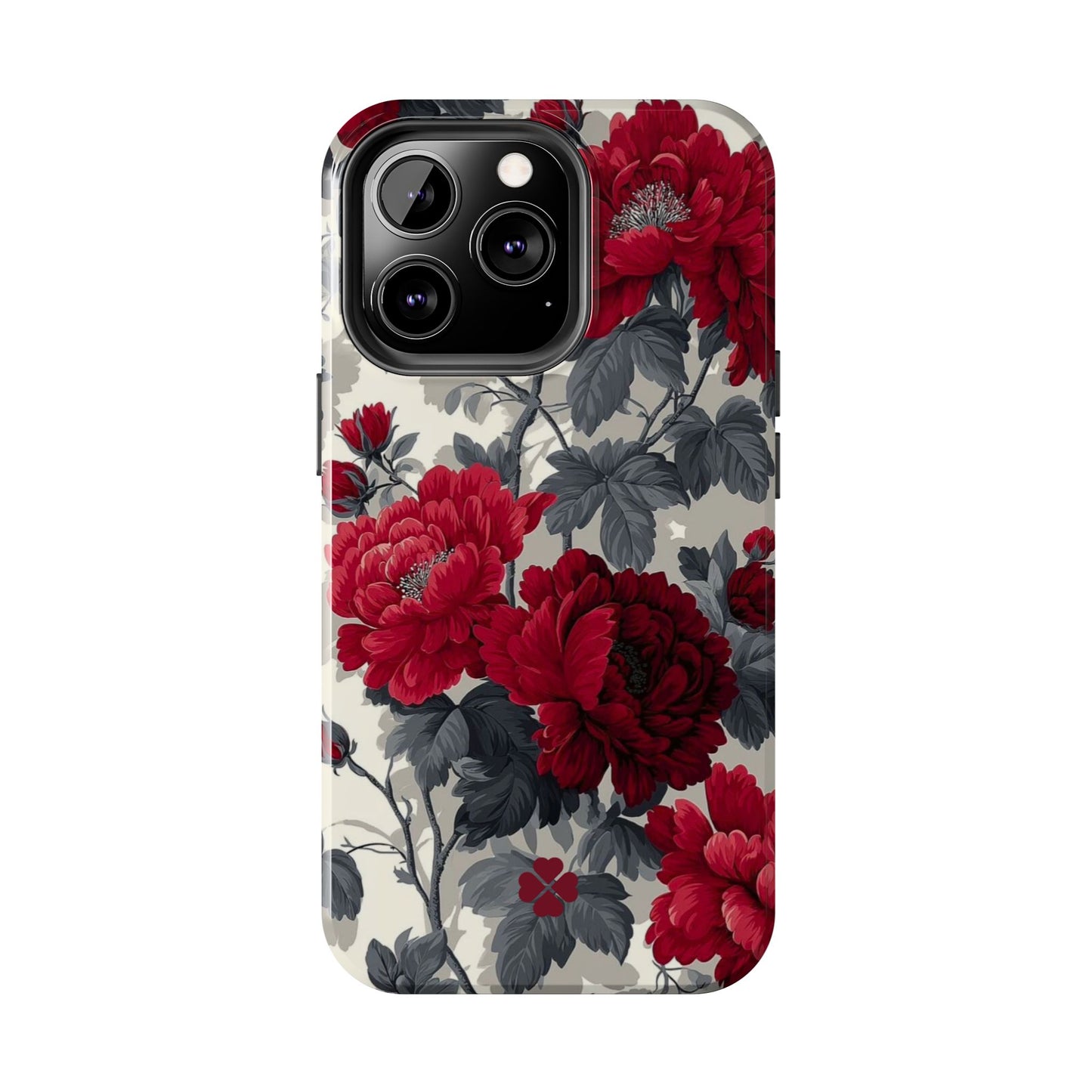 Dark Red Florals Phone Case