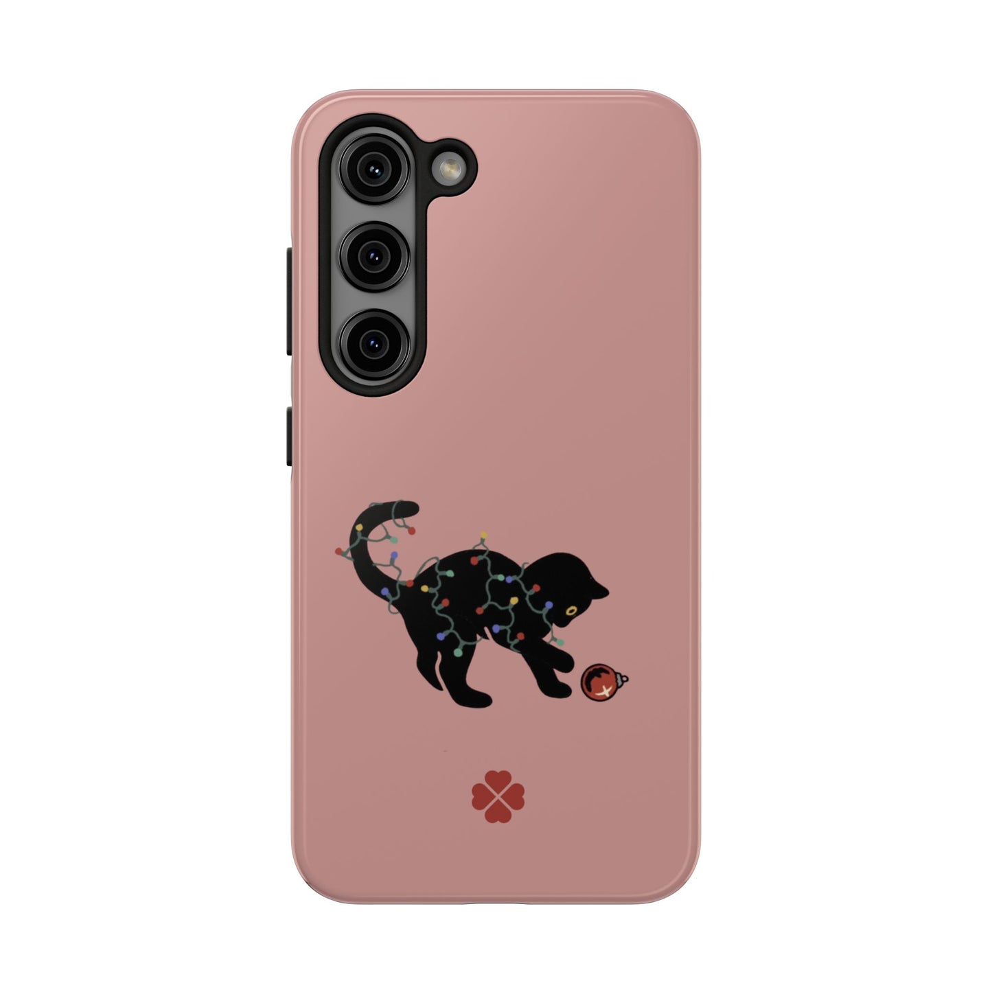 Kitty Christmas Lights Phone Case