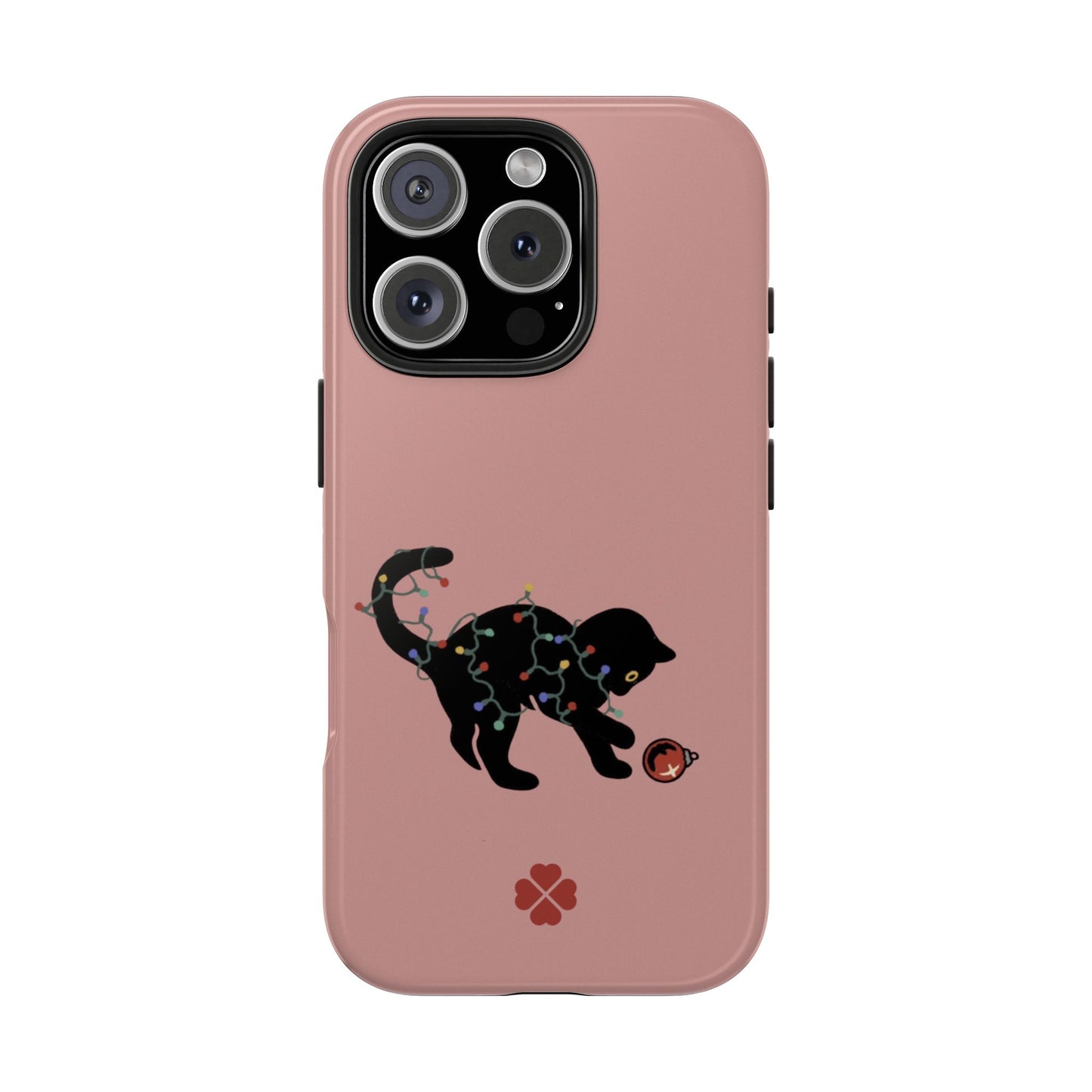 Kitty Christmas Lights Phone Case