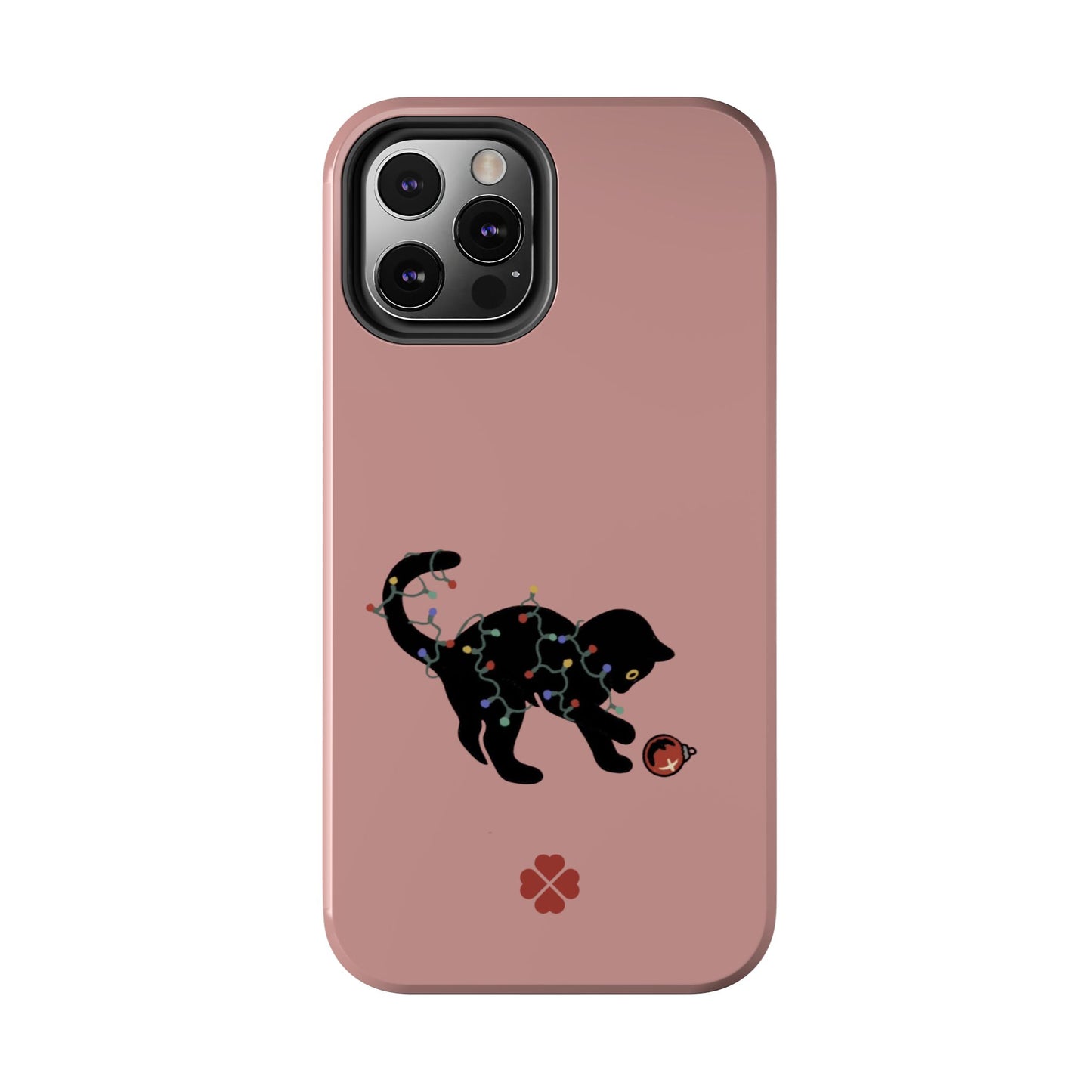 Kitty Christmas Lights Phone Case