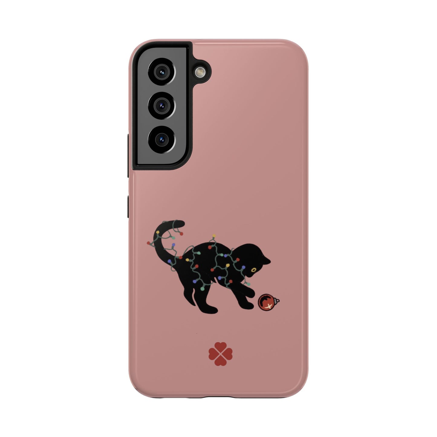 Kitty Christmas Lights Phone Case