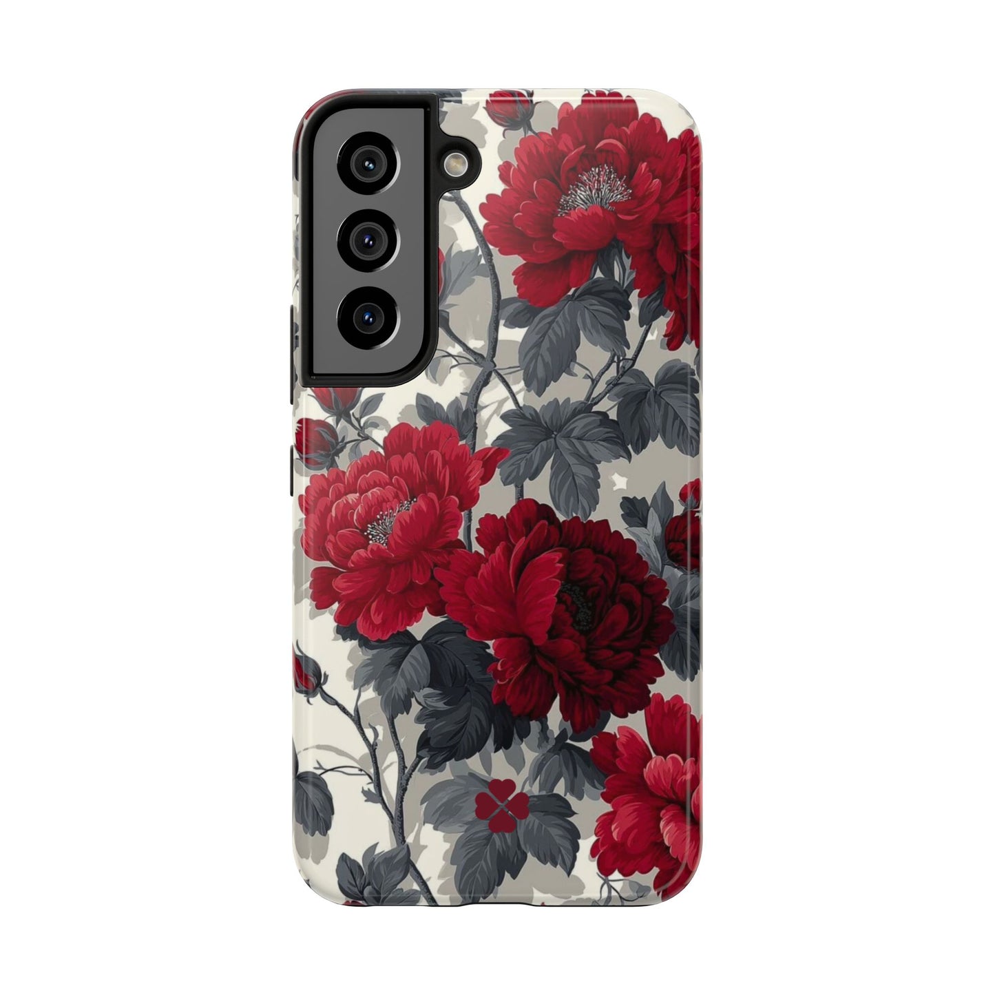 Dark Red Florals Phone Case